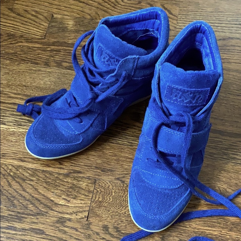 Ash Bowie Suede High-Top Wedge Sneakers Sz. 36